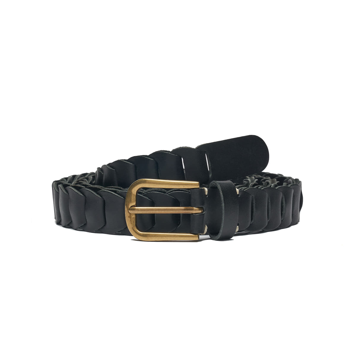 AP008 Black Leather Belt