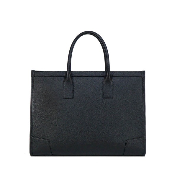 A054 Black Leather Tote Bag