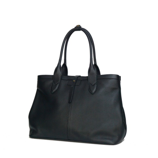 AP 050 Black Leather Tote Bag