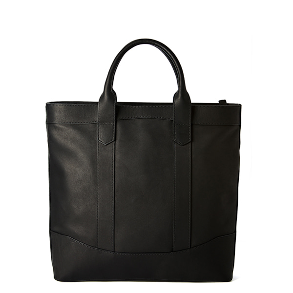 Black  Leather D.L Tote Bag
